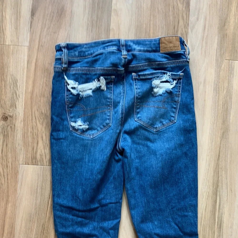 American Eagle next level stretch distressed hi rise jegging size 4 regular
